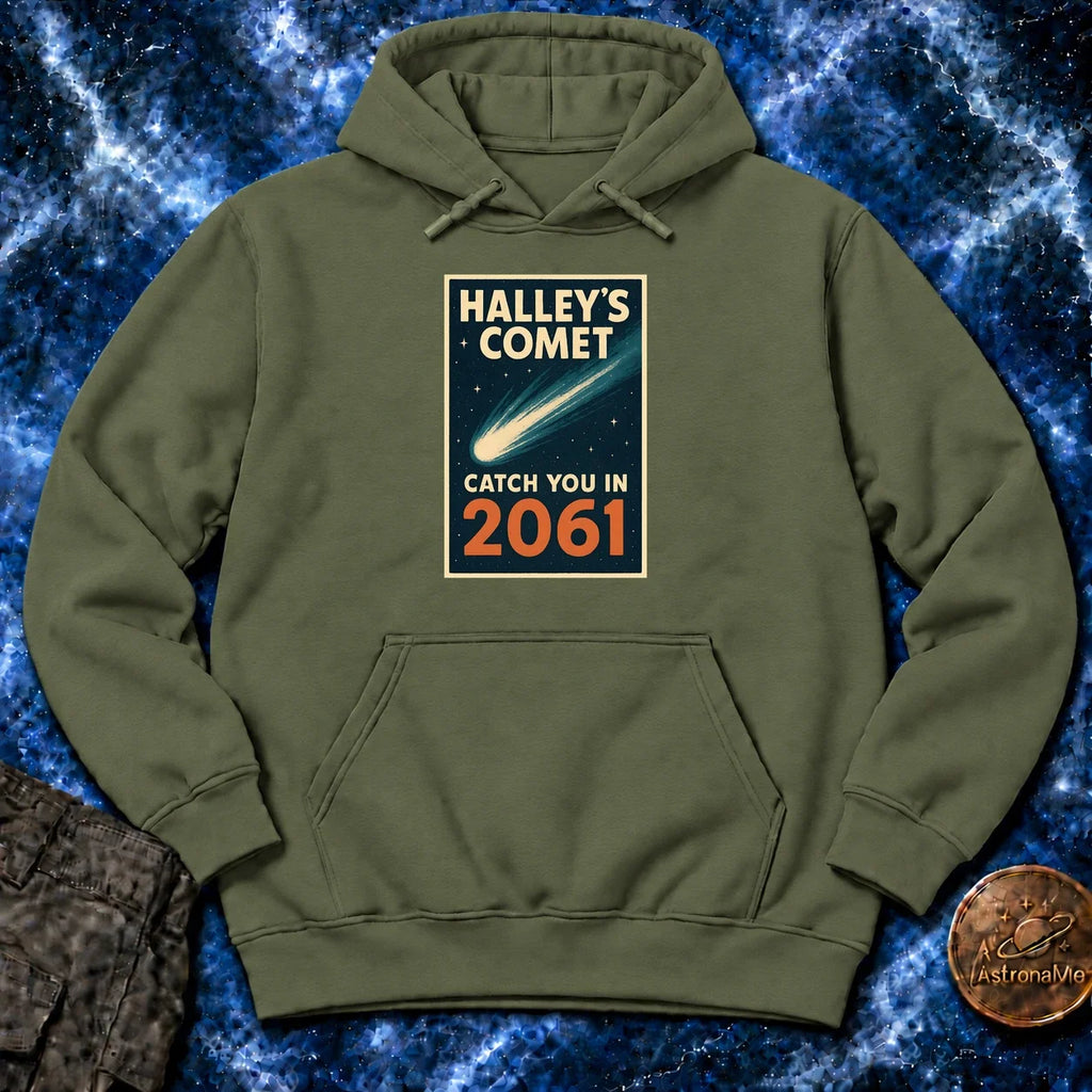 Halleys Comet Catch You In 2061 Hoodie