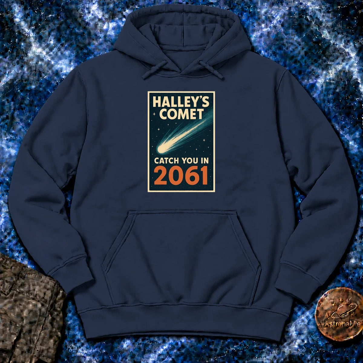 Halleys Comet Catch You In 2061 Hoodie