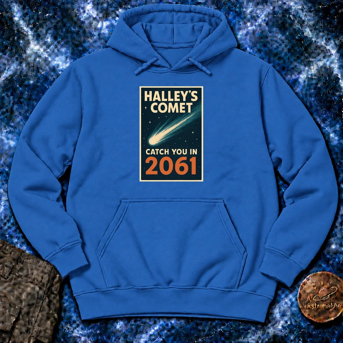 Halleys Comet Catch You In 2061 Hoodie