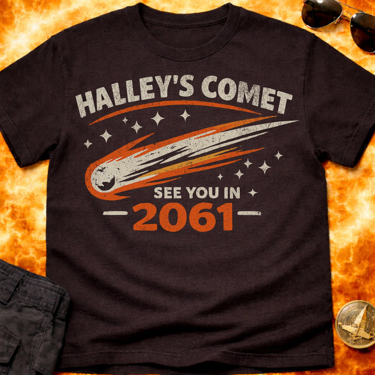 Halleys Comet Distressed T-Shirt product image 2