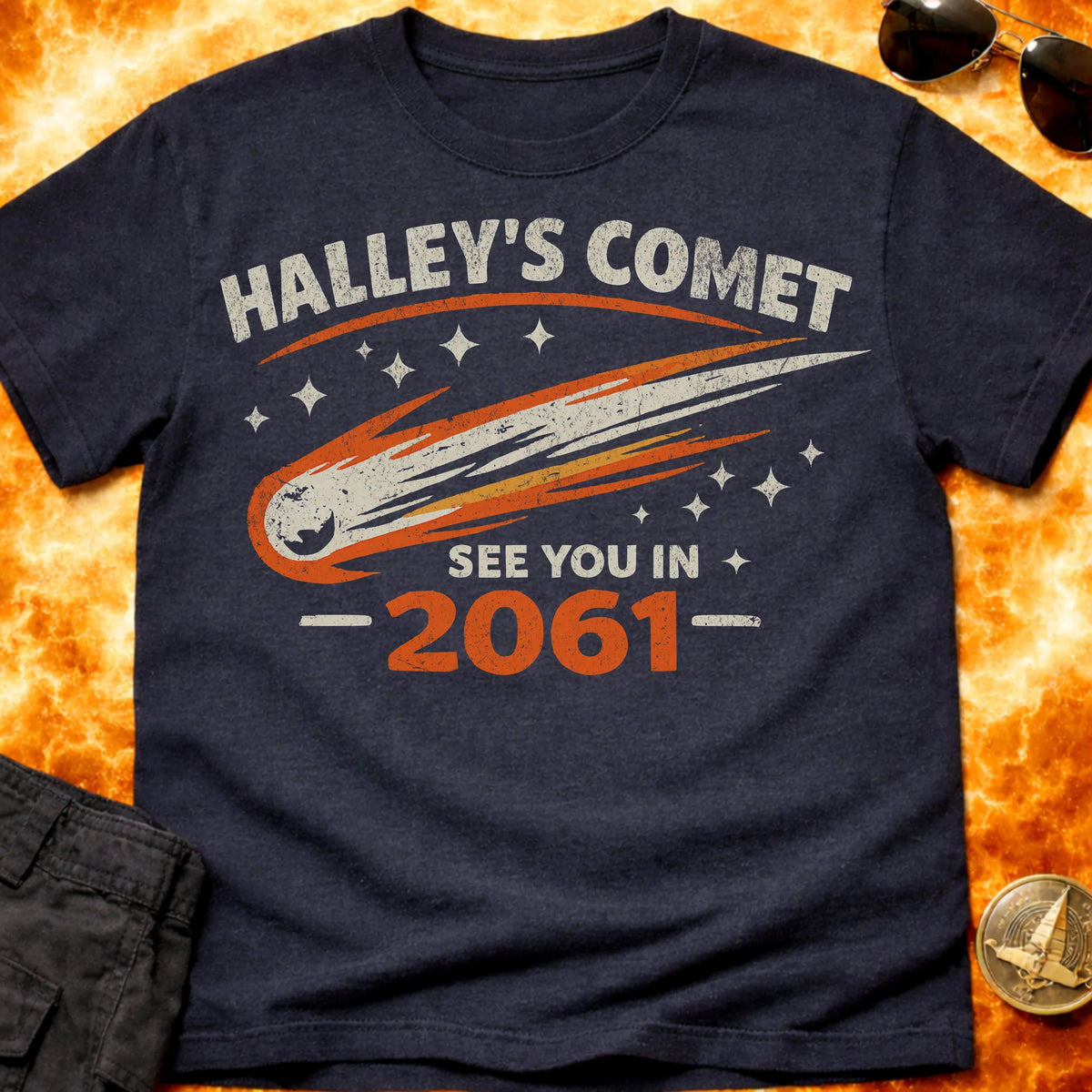 Halleys Comet Distressed T-Shirt product image 6