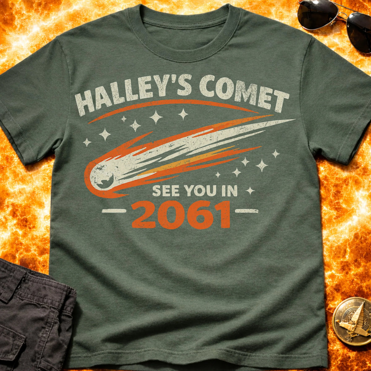 Halleys Comet Distressed T-Shirt product image 5