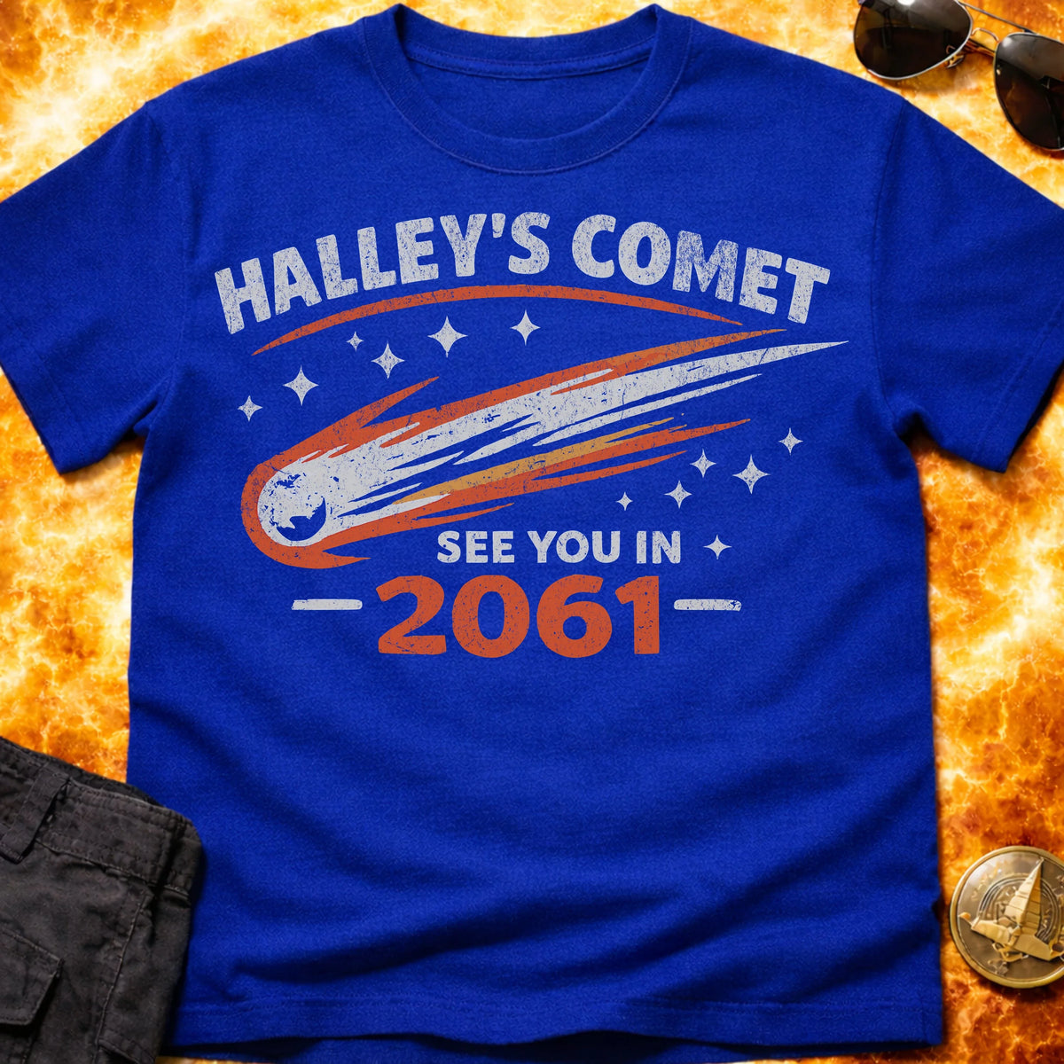 Halleys Comet Distressed T-Shirt product image 4