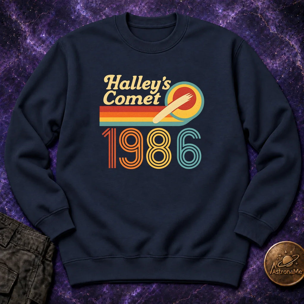 Halleys Comet Retro 1986 Crewneck Sweatshirt product image 1