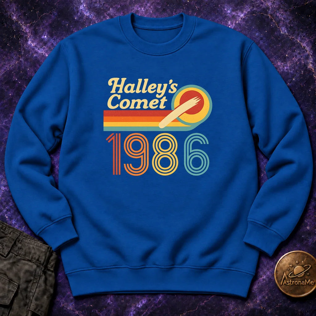 Halleys Comet Retro 1986 Crewneck Sweatshirt product image 4