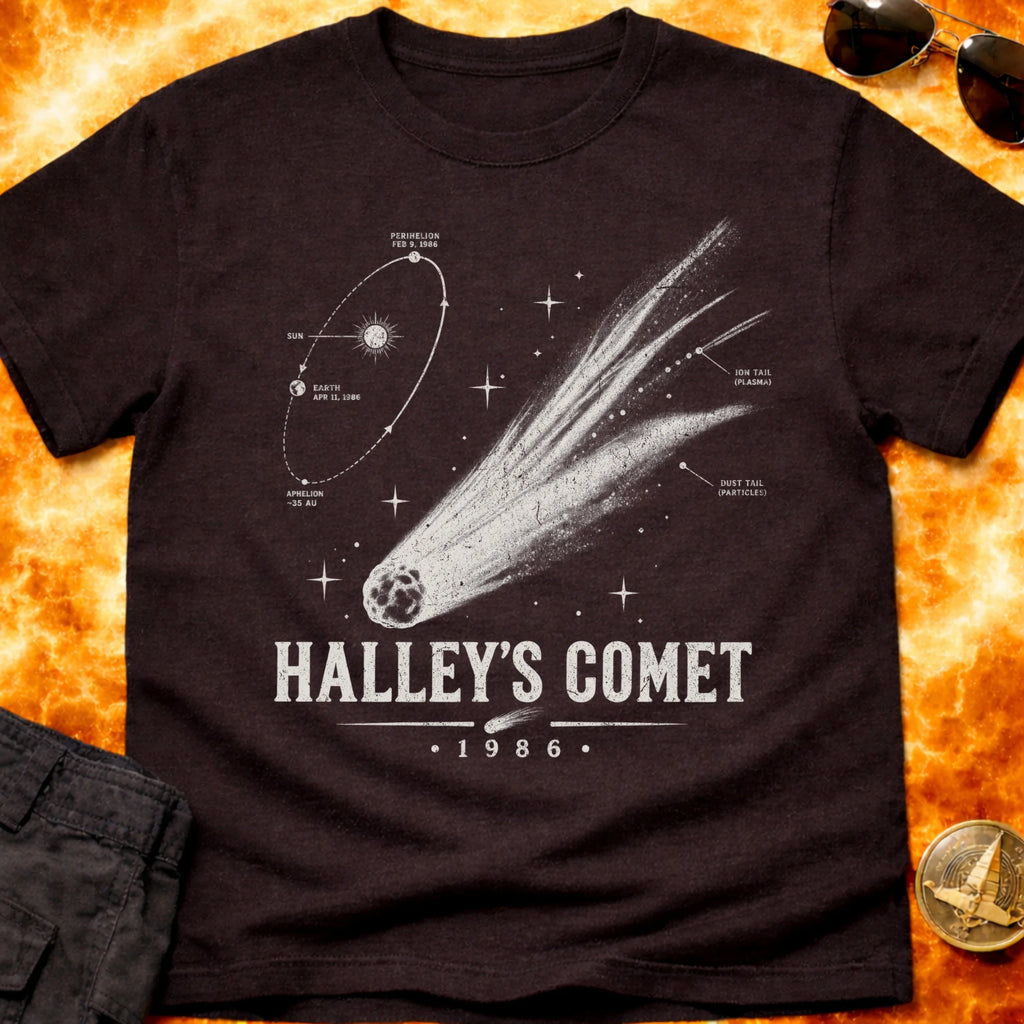 Halleys Comet Schematic T-Shirt product image 3