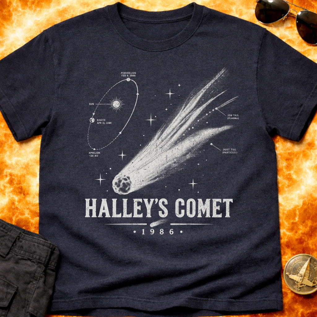 Halleys Comet Schematic T-Shirt product image 4