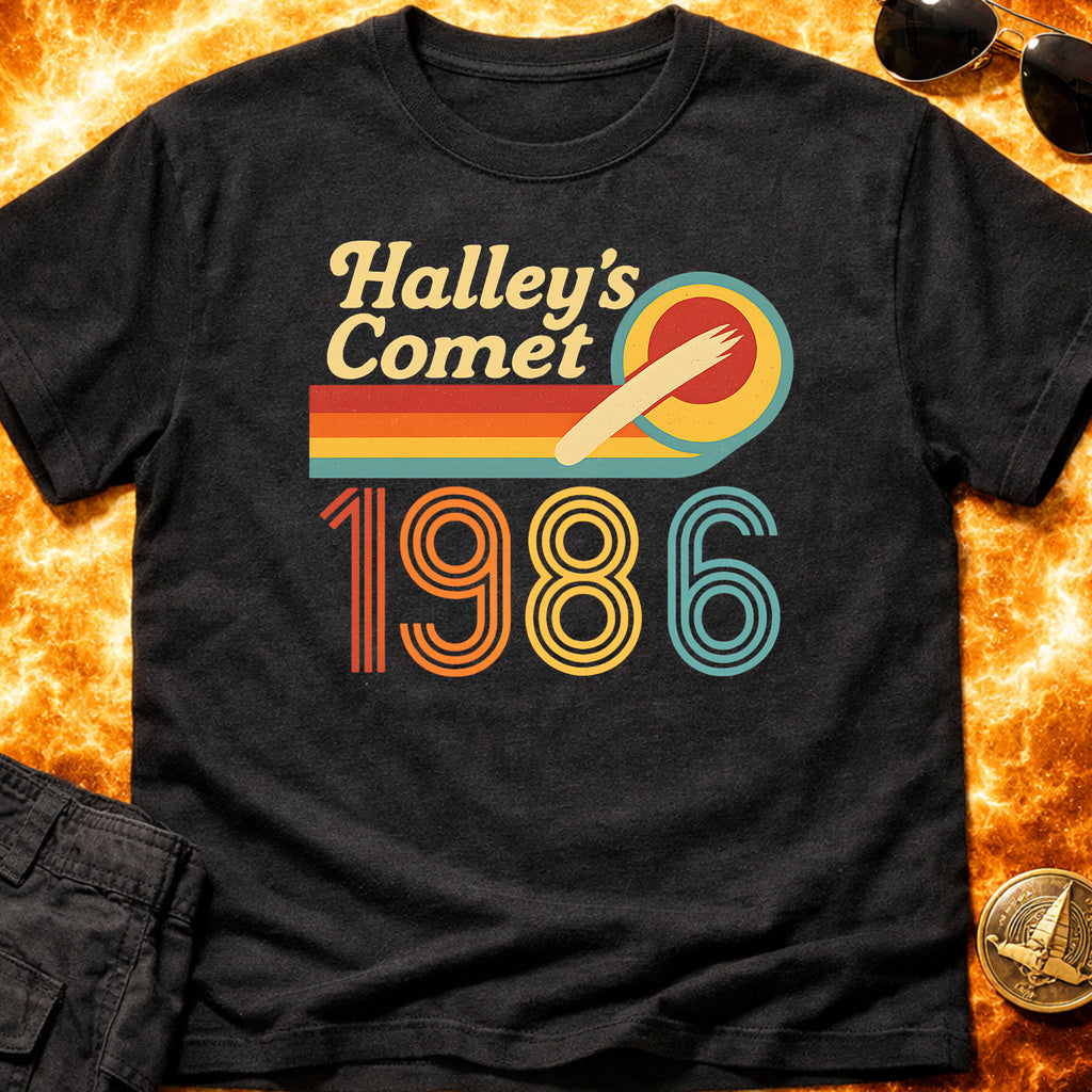 Halley's Comet Retro 1986 T-Shirt product image 2