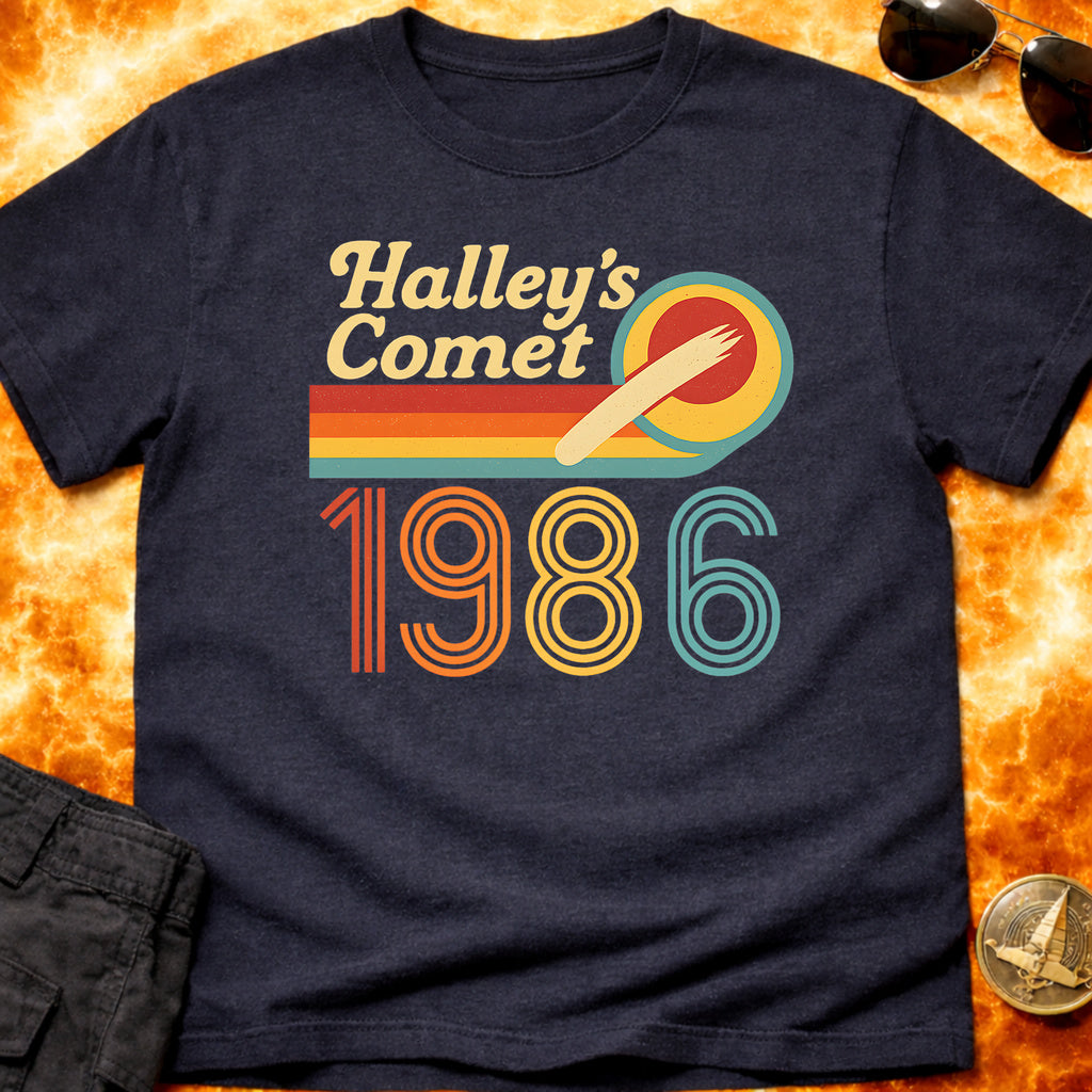 Halley's Comet Retro 1986 T-Shirt product image 3