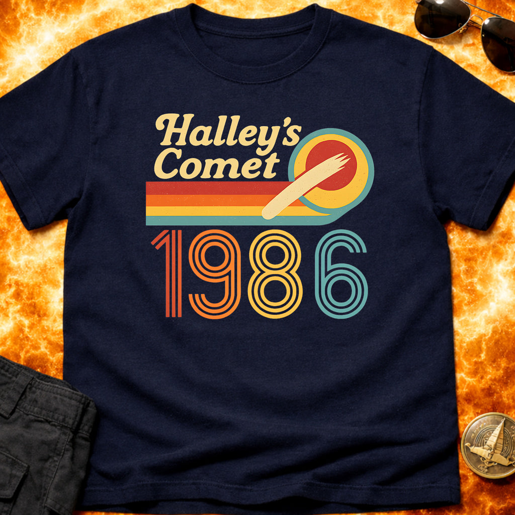 Halley's Comet Retro 1986 T-Shirt product image 1