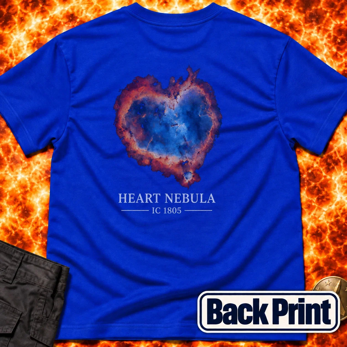 Heart Nebula IC 1805 Back Print T-Shirt product image 5