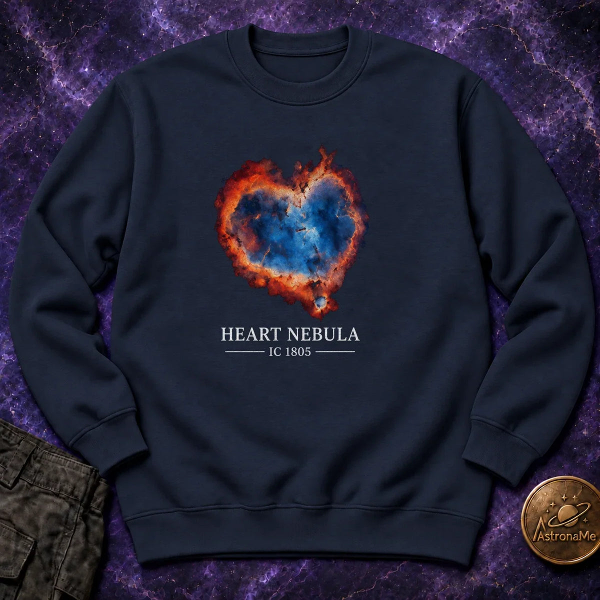 Heart Nebula IC 1805 Crewneck Sweatshirt product image 3