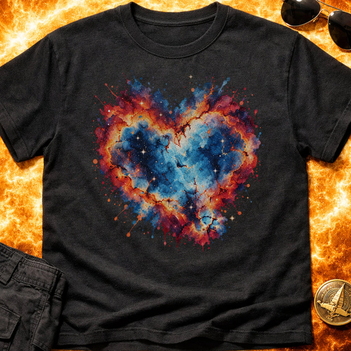 Heart Nebula Paint T-Shirt product image 3