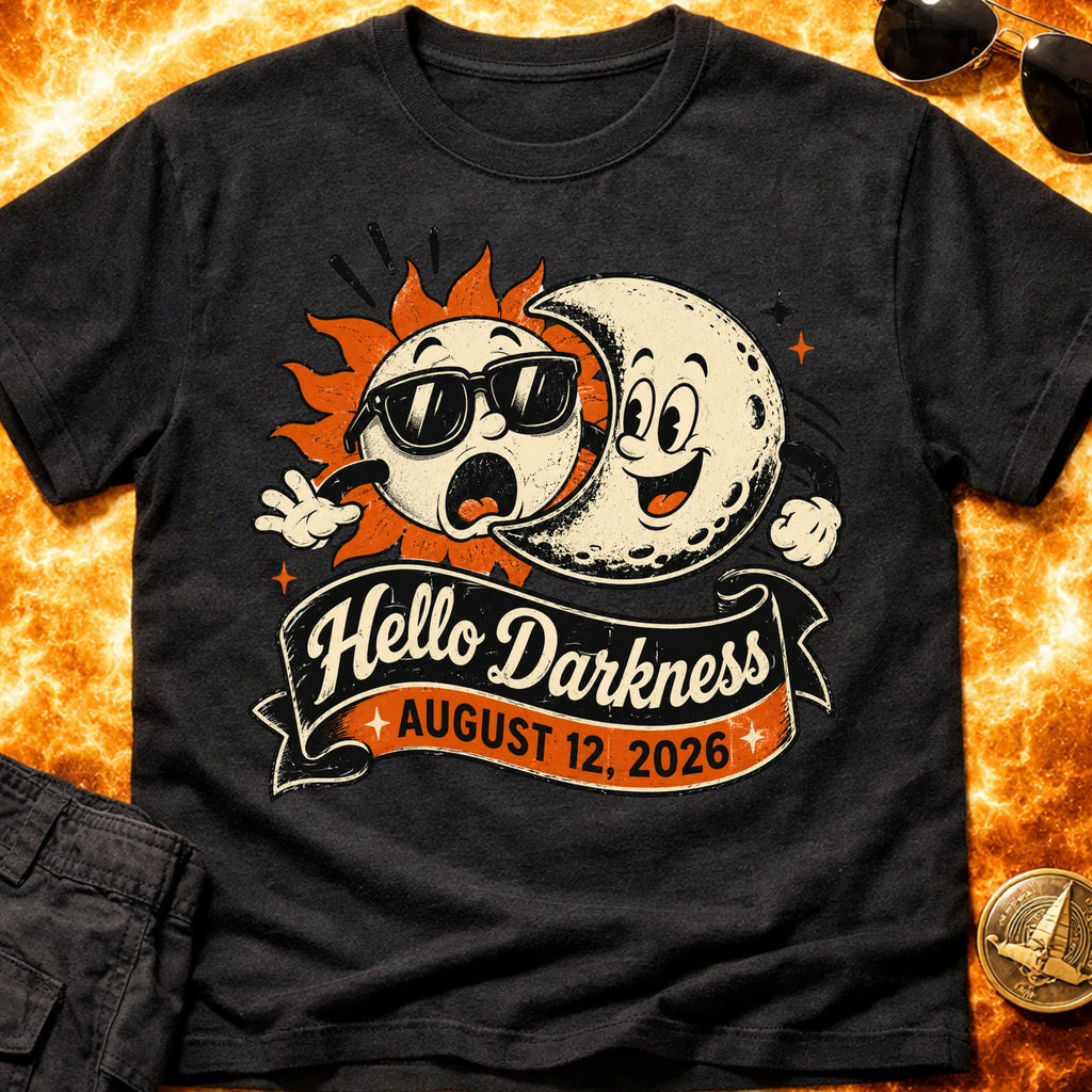 Hello Darkness Eclipse 2026 T-Shirt product image 1