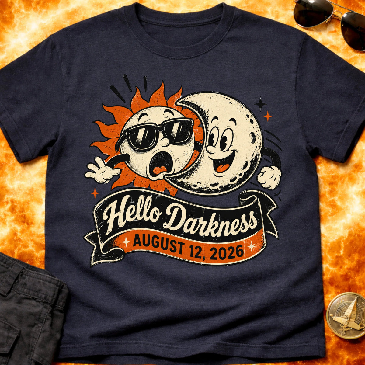 Hello Darkness Eclipse 2026 T-Shirt product image 5