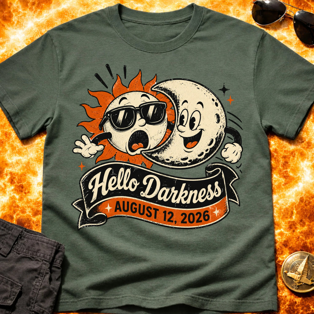 Hello Darkness Eclipse 2026 T-Shirt product image 4