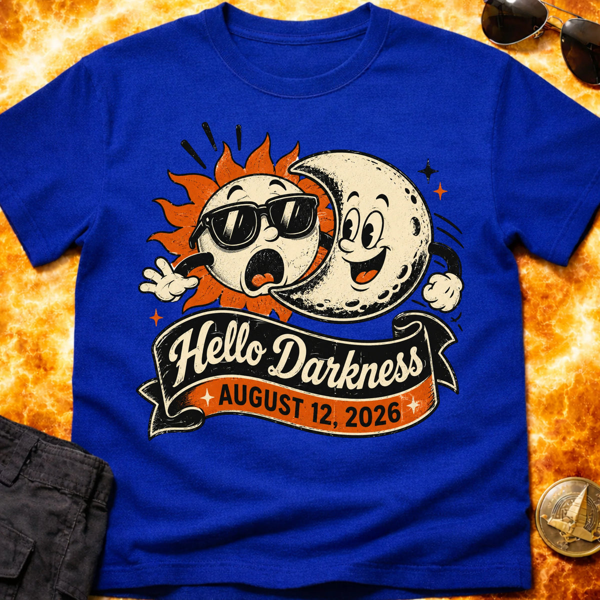 Hello Darkness Eclipse 2026 T-Shirt product image 3