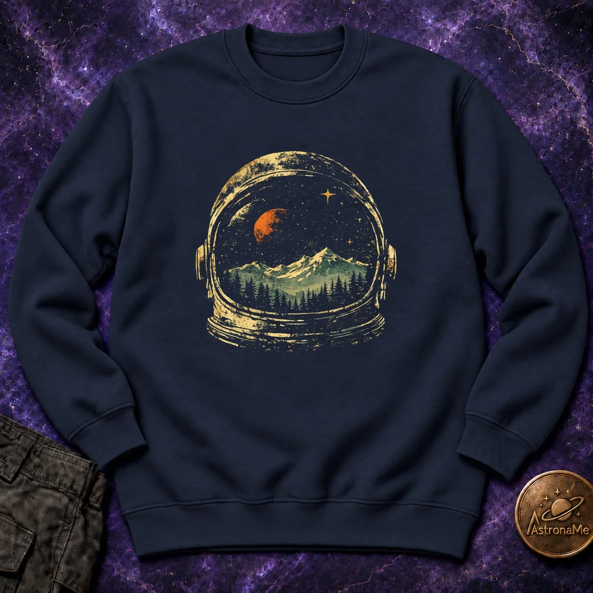Helmet Landscape Crewneck Sweatshirt product image 1
