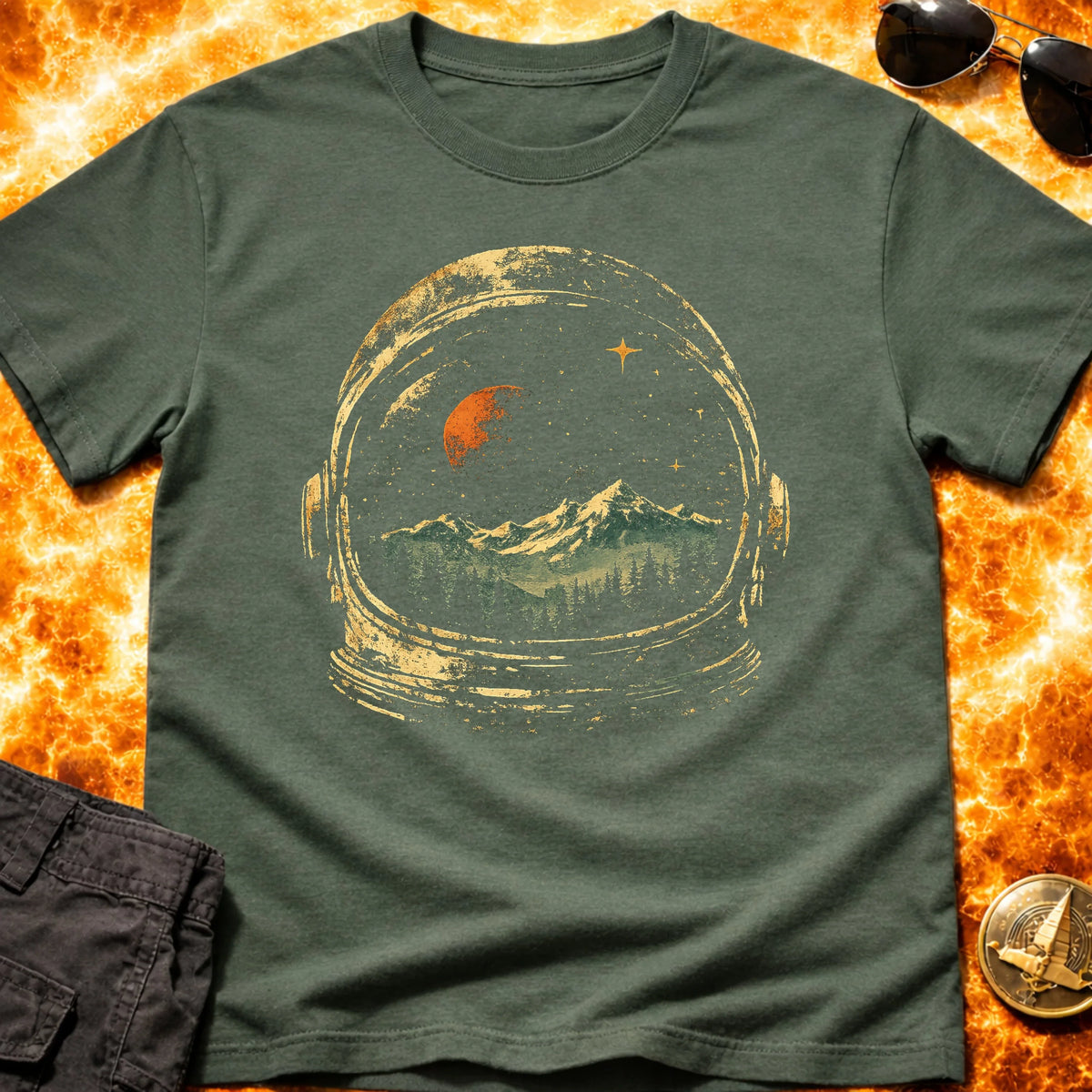 Helmet Landscape T-Shirt product image 4
