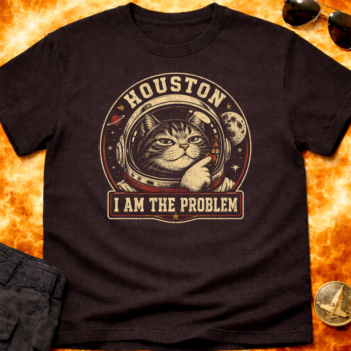 Houston Cat T-Shirt product image 2