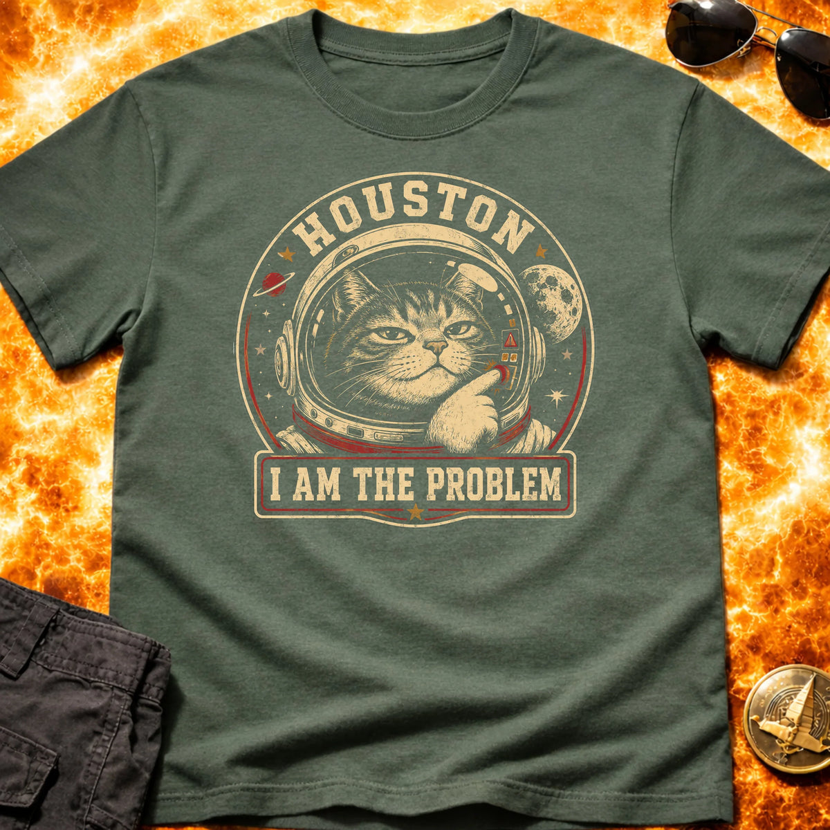 Houston Cat T-Shirt product image 5