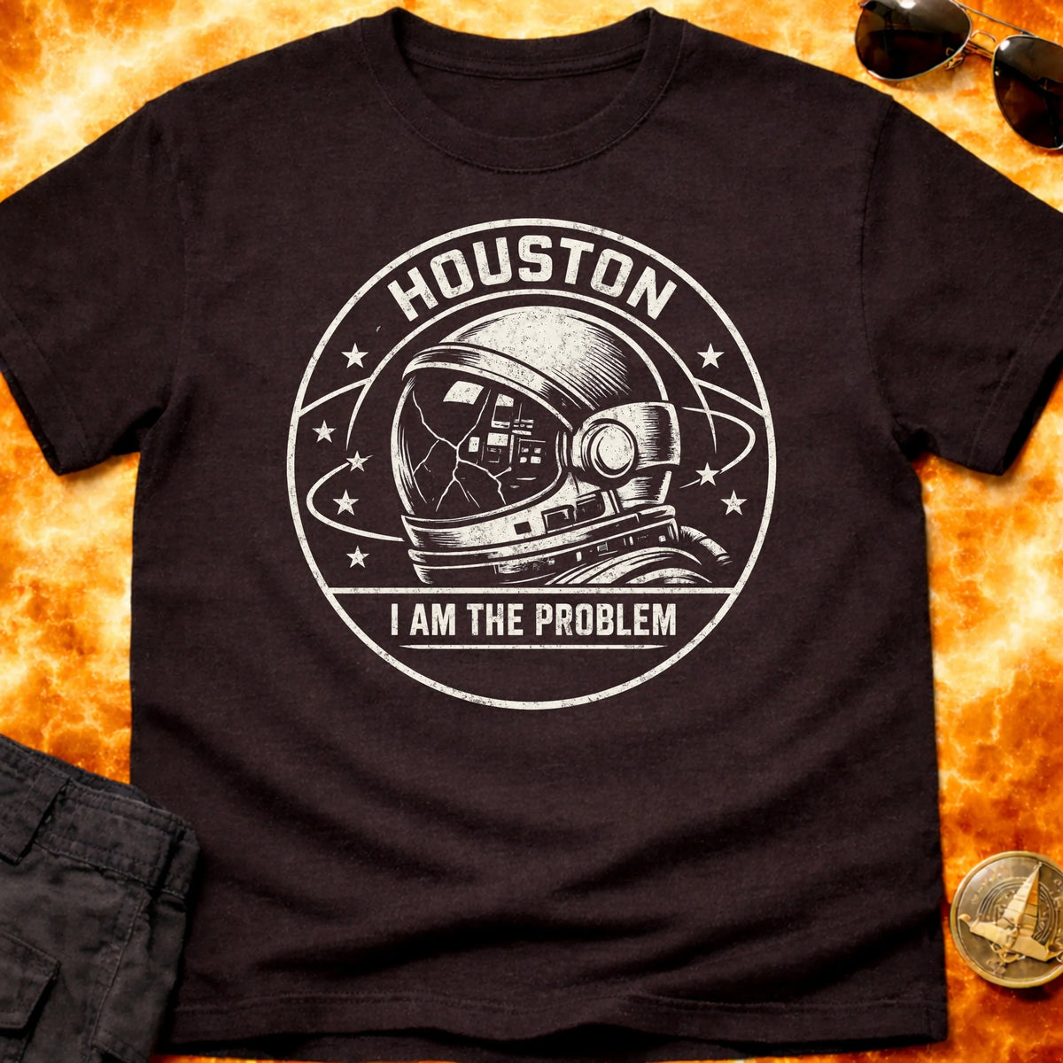 Houston Helmet White T-Shirt product image 2