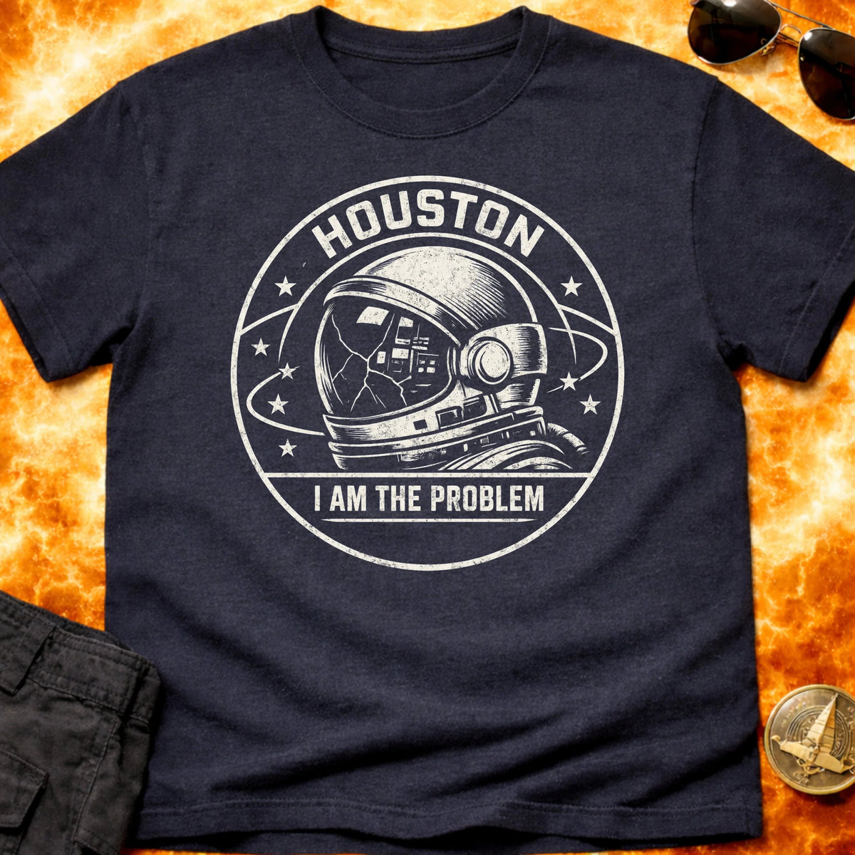 Houston Helmet White T-Shirt product image 6
