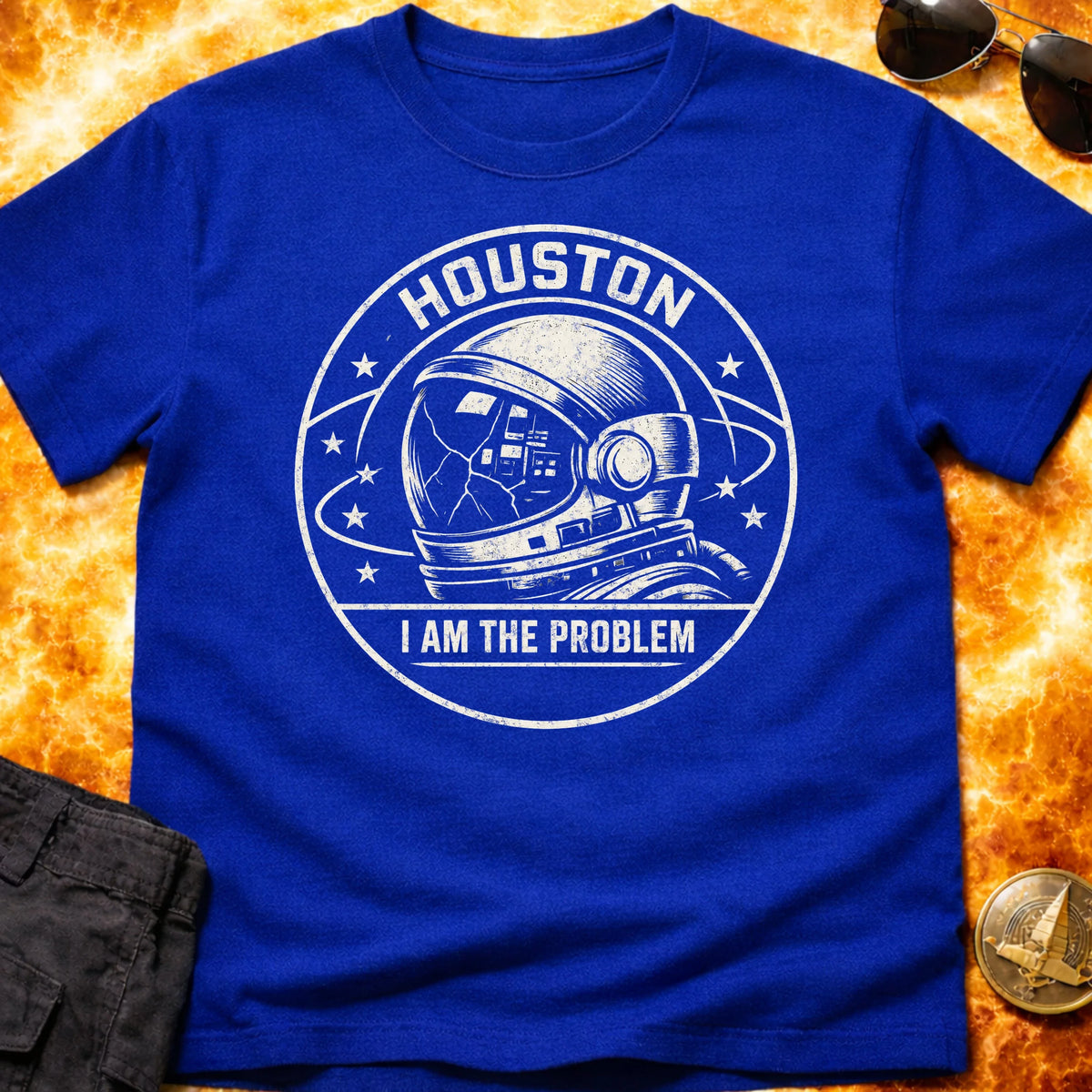 Houston Helmet White T-Shirt product image 4