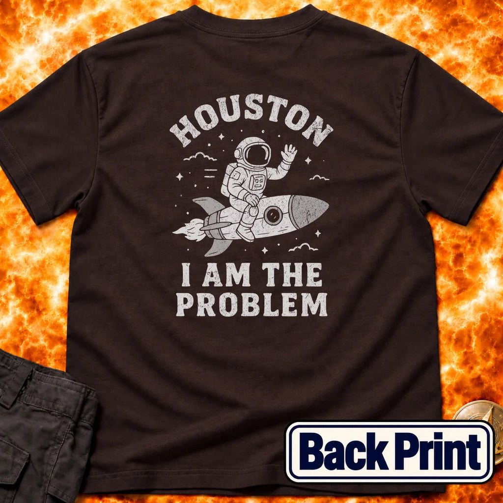 Houston I am The Problem Back Print T-Shirt product image 2