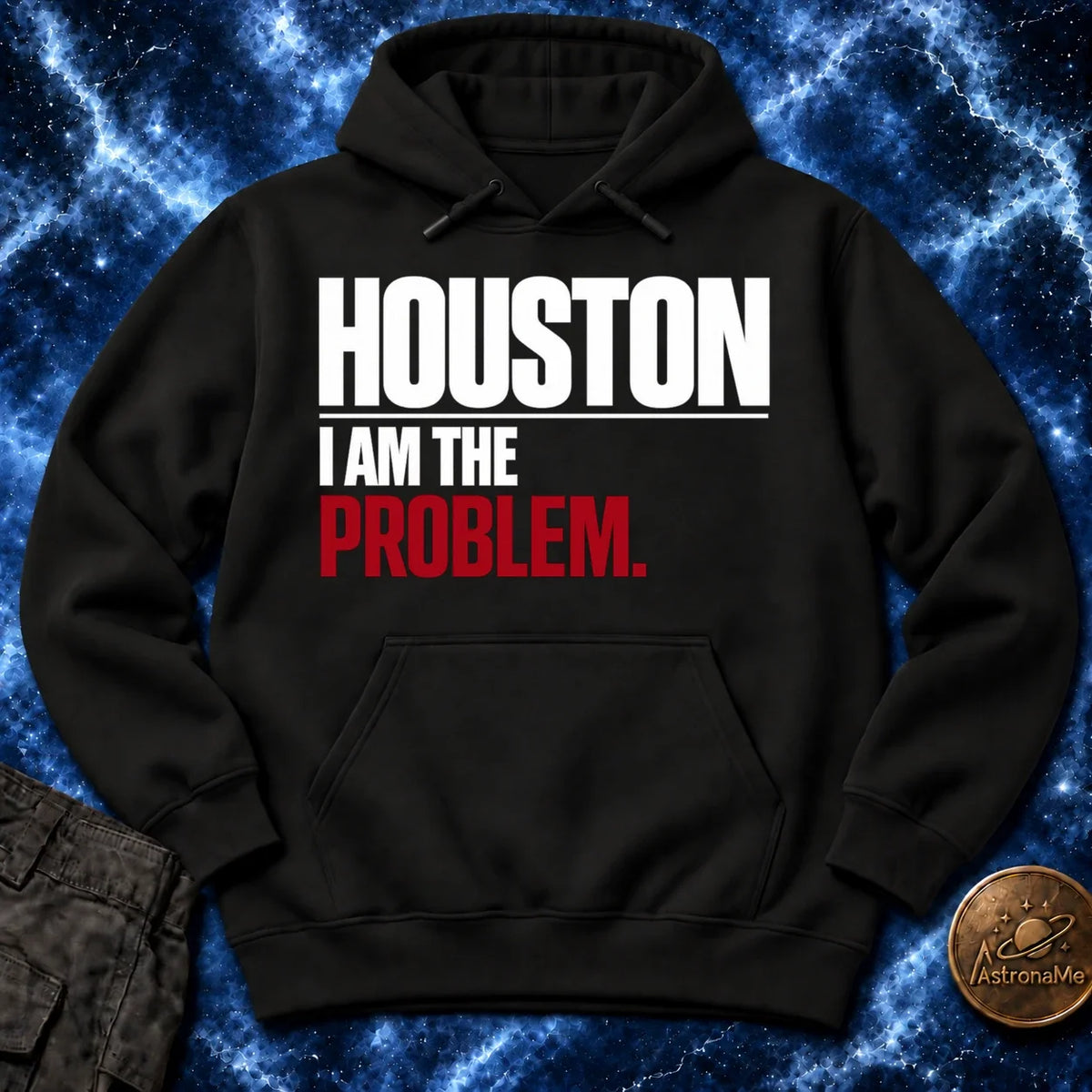 Houston I Am The Problem Bold Hoodie product image 3