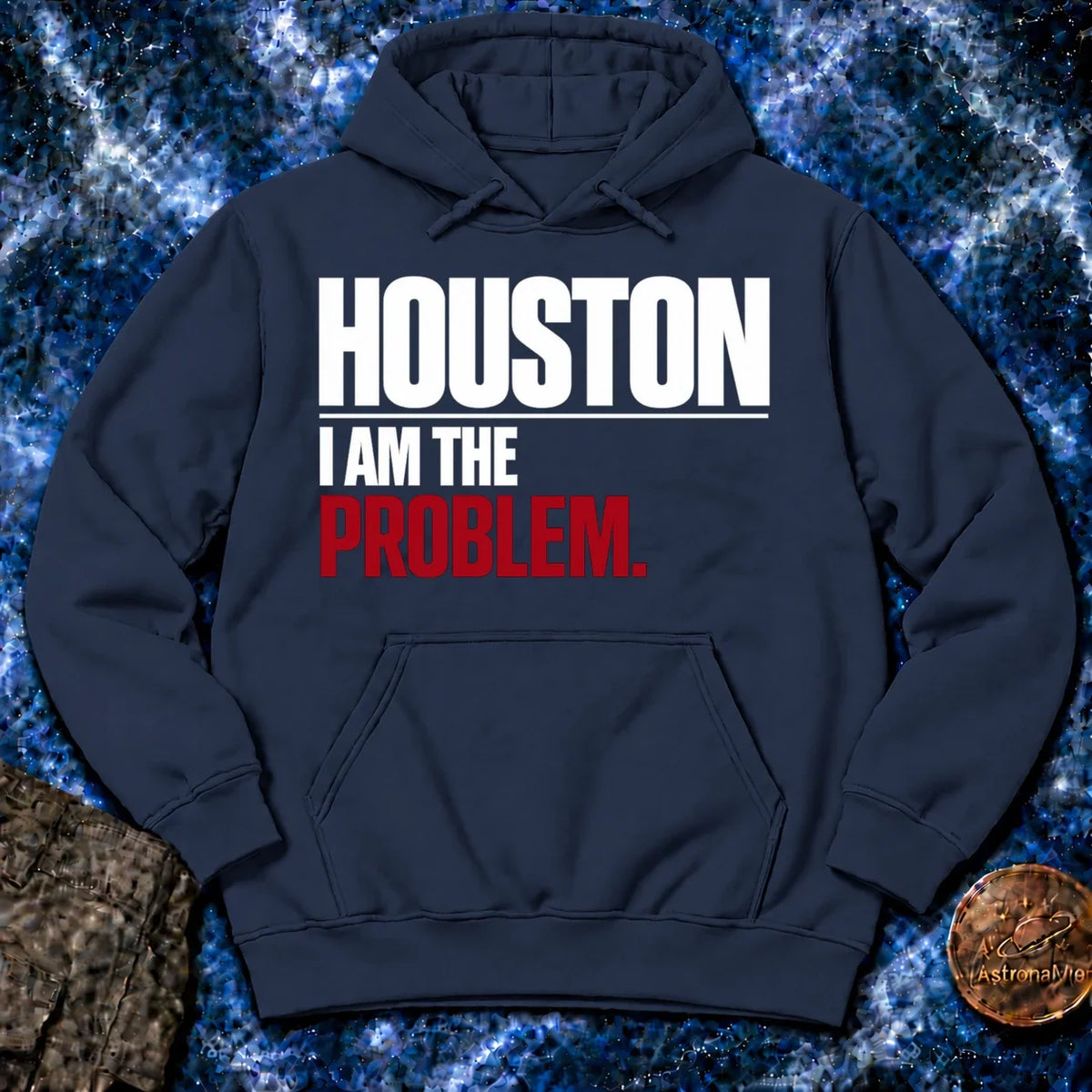 Houston I Am The Problem Bold Hoodie product image 2