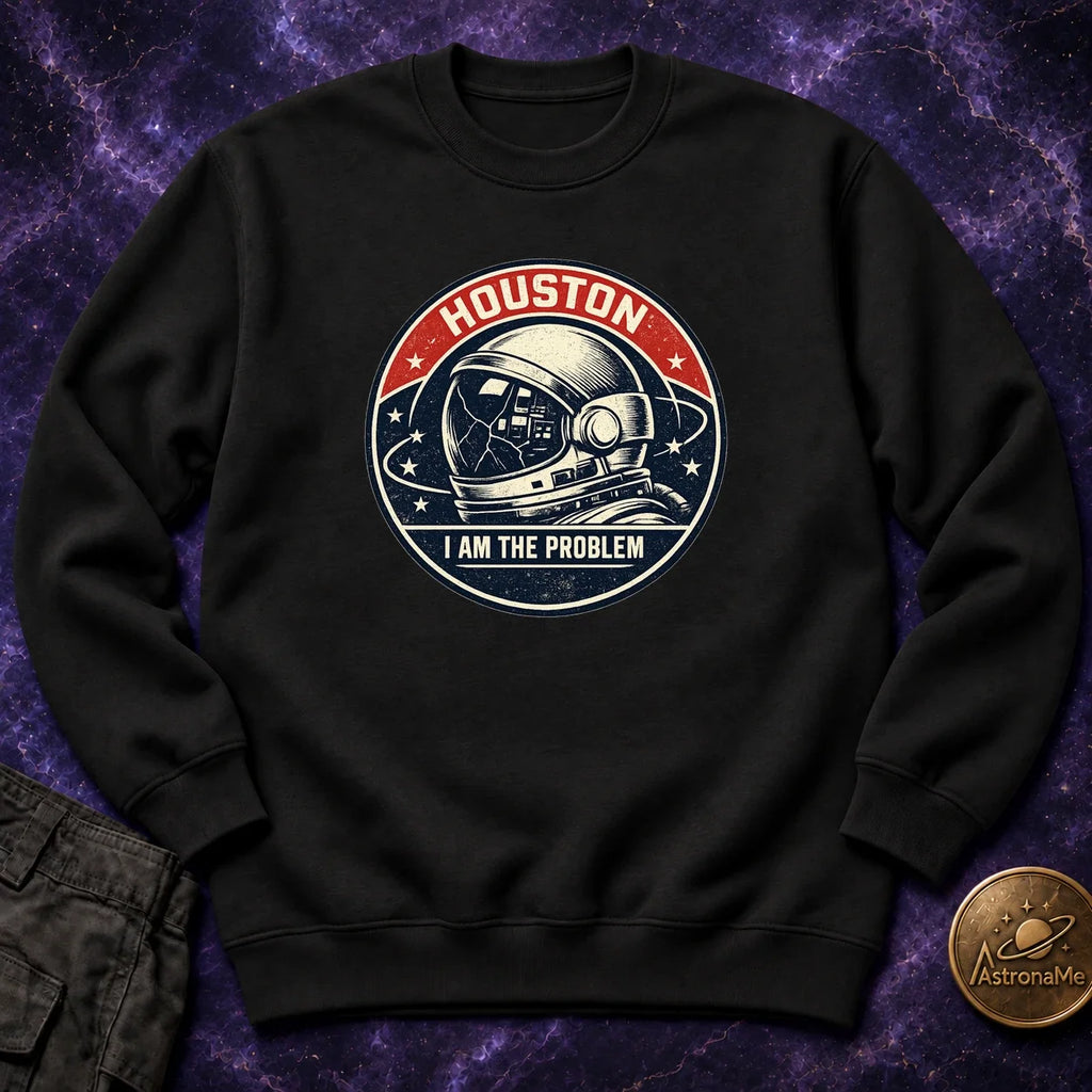 Houston Problem Vintage Mission Patch Crewneck Sweatshirt product image 4