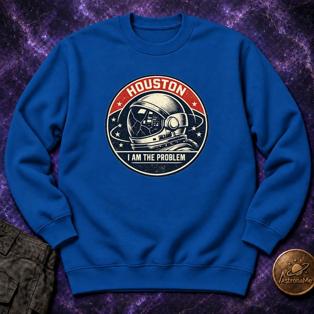 Houston Problem Vintage Mission Patch Crewneck Sweatshirt product image 5