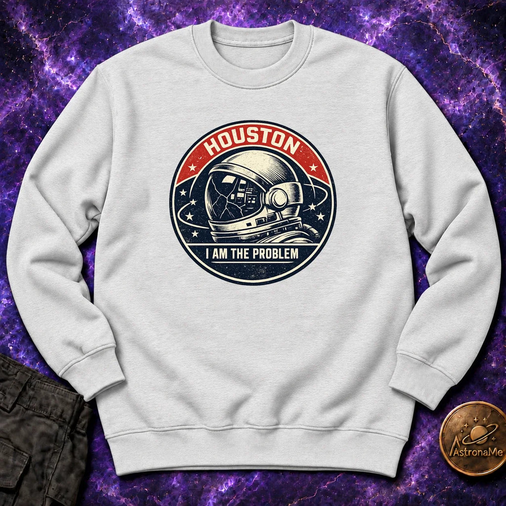 Houston Problem Vintage Mission Patch Crewneck Sweatshirt product image 3