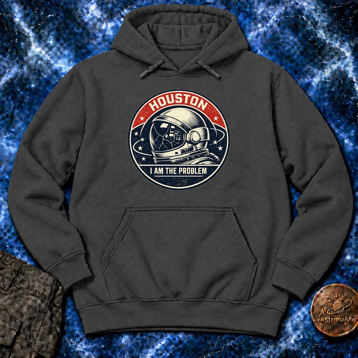 Houston Problem Vintage Mission Patch Hoodie product image 2