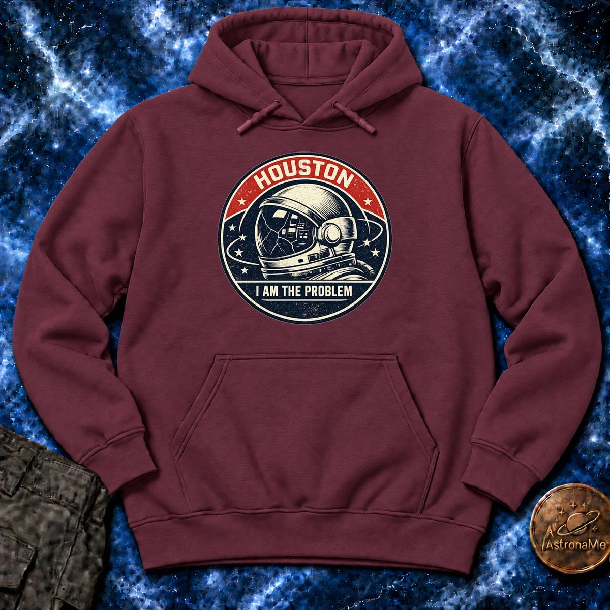 Houston Problem Vintage Mission Patch Hoodie product image 3