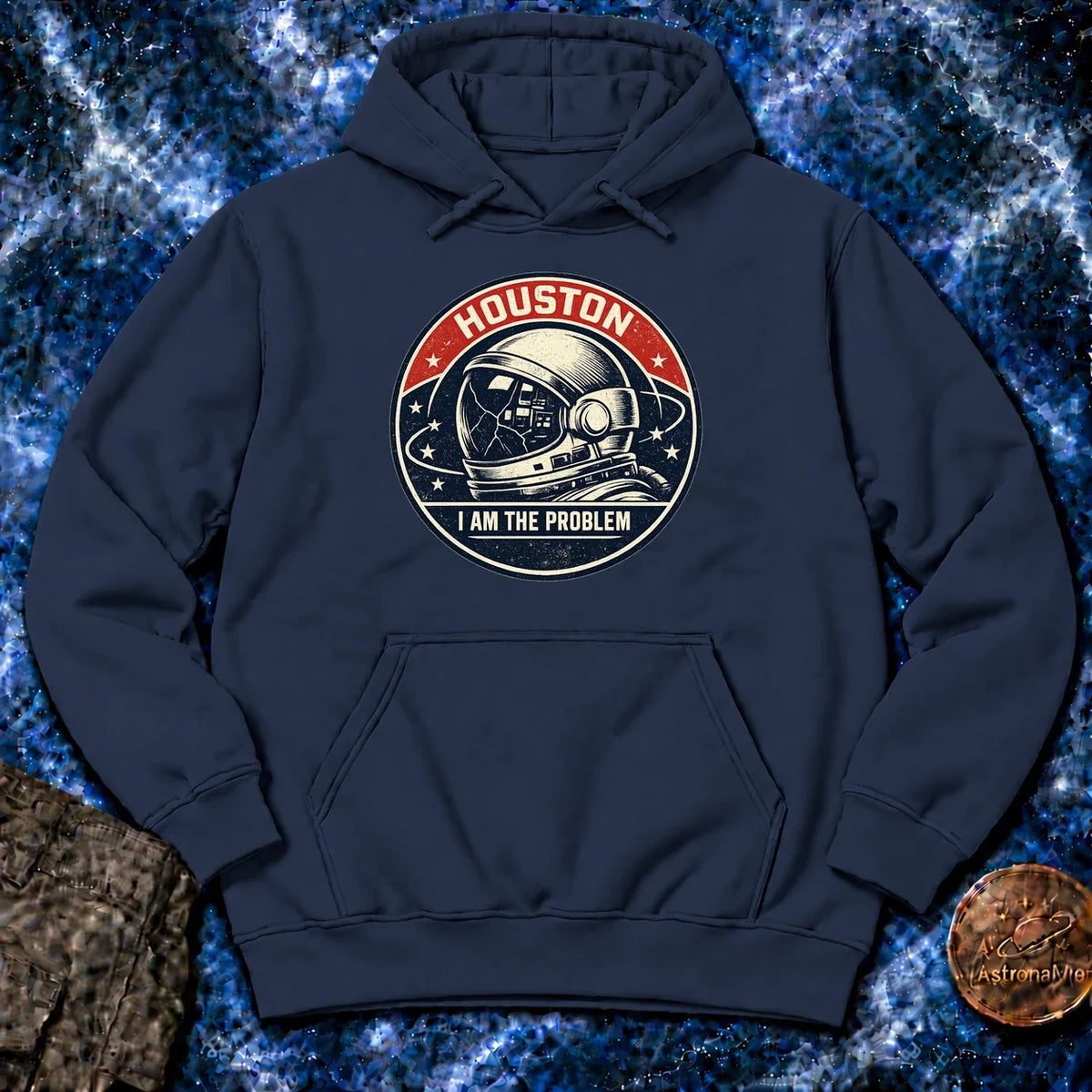 Houston Problem Vintage Mission Patch Hoodie product image 4