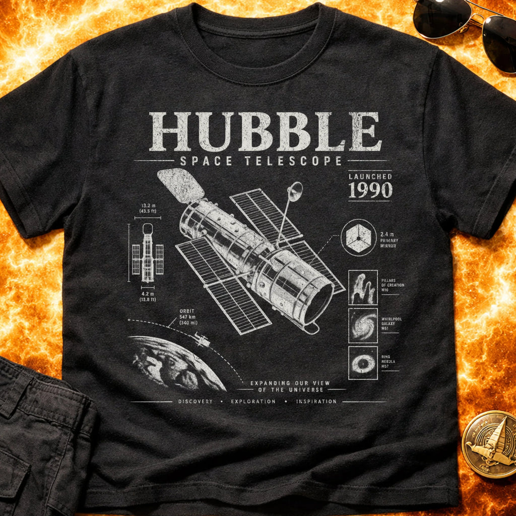 Hubble Infographic T-Shirt product image 1