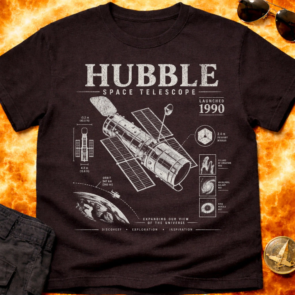Hubble Infographic T-Shirt product image 3