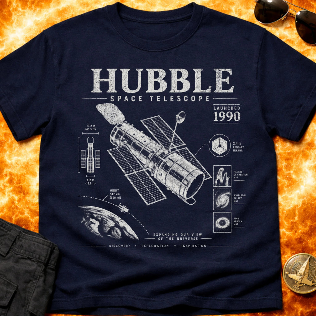 Hubble Infographic T-Shirt product image 2