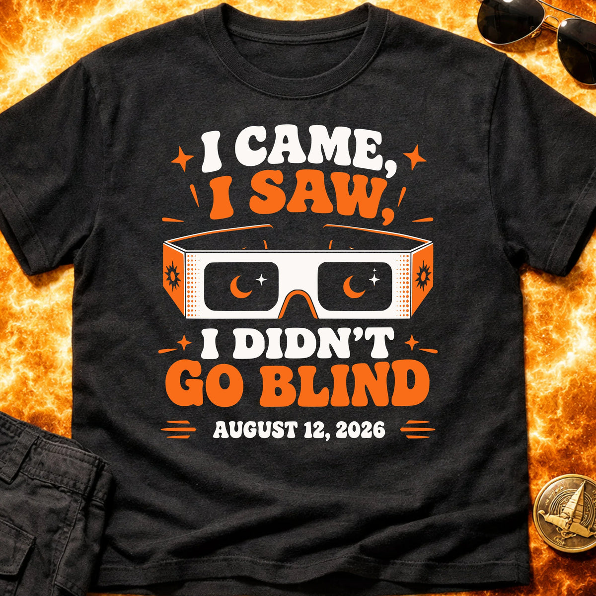 I Came I Saw Eclipse 2026 T-Shirt product image 4