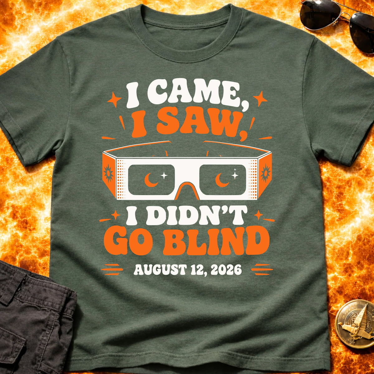 I Came I Saw Eclipse 2026 T-Shirt product image 1