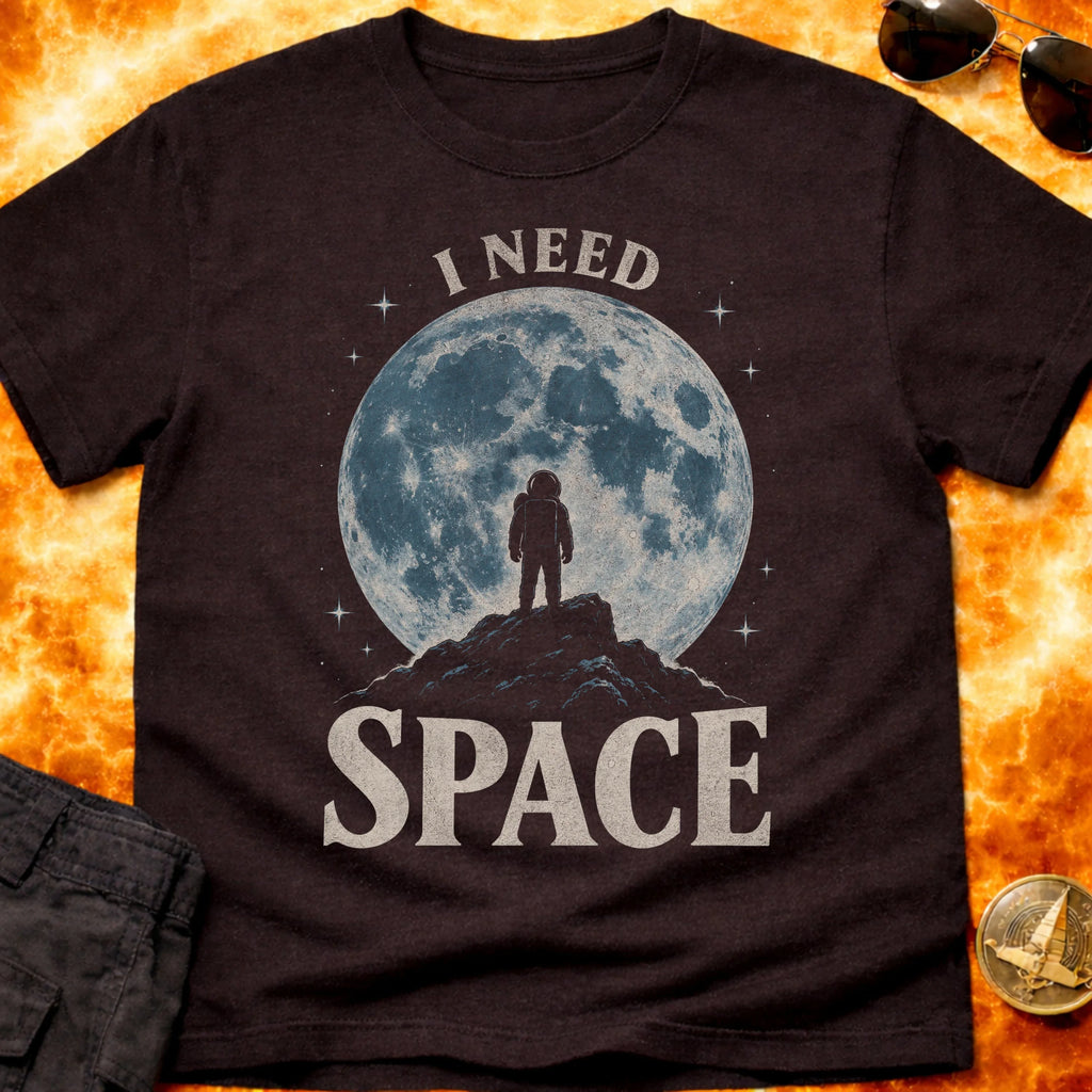 I Need Space Moon T-Shirt product image 3