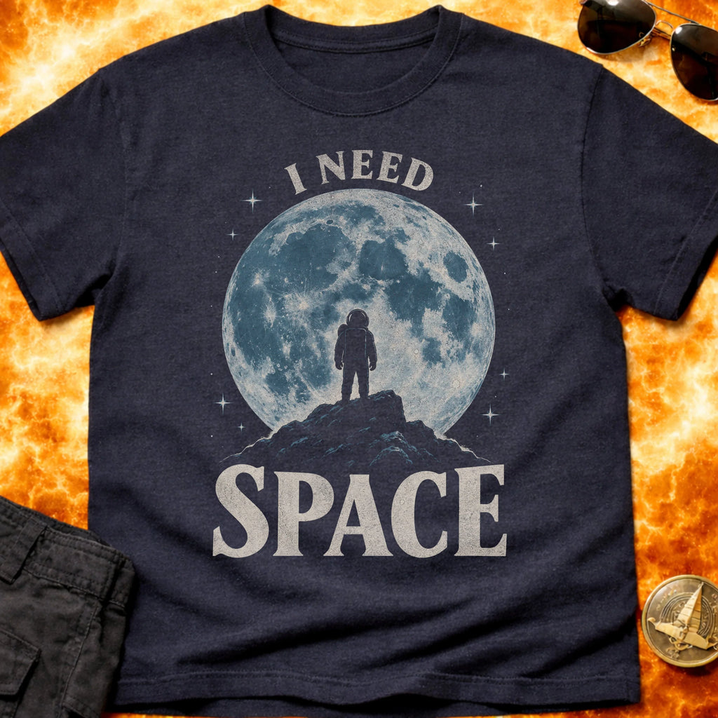 I Need Space Moon T-Shirt product image 4