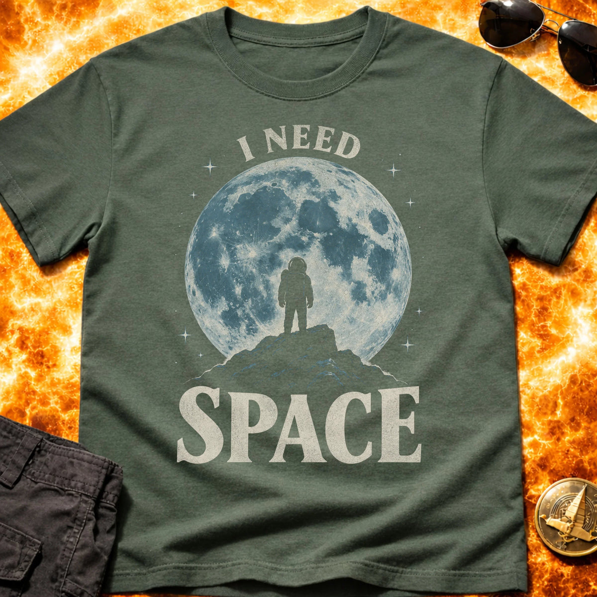 I Need Space Moon T-Shirt product image 6