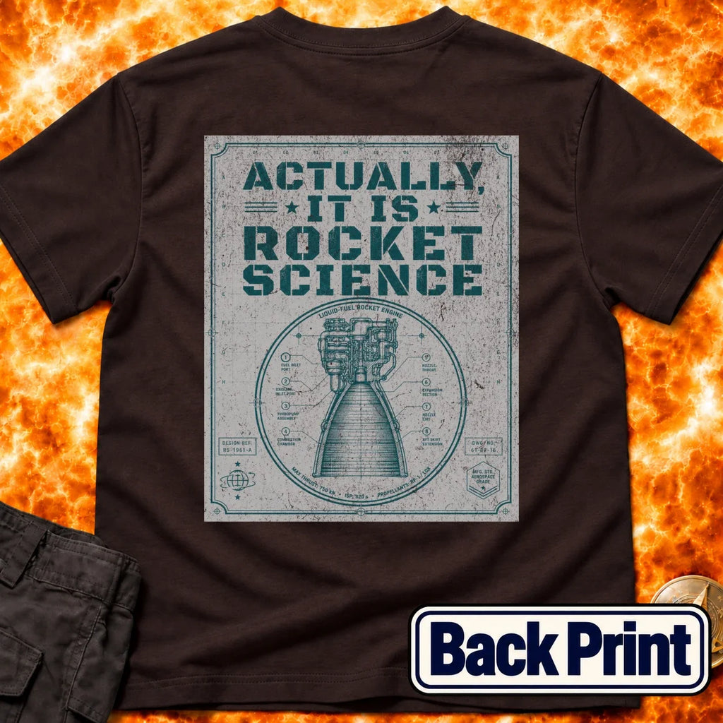 It is Rocket Science Schematic Back Print T-Shirt product image 2