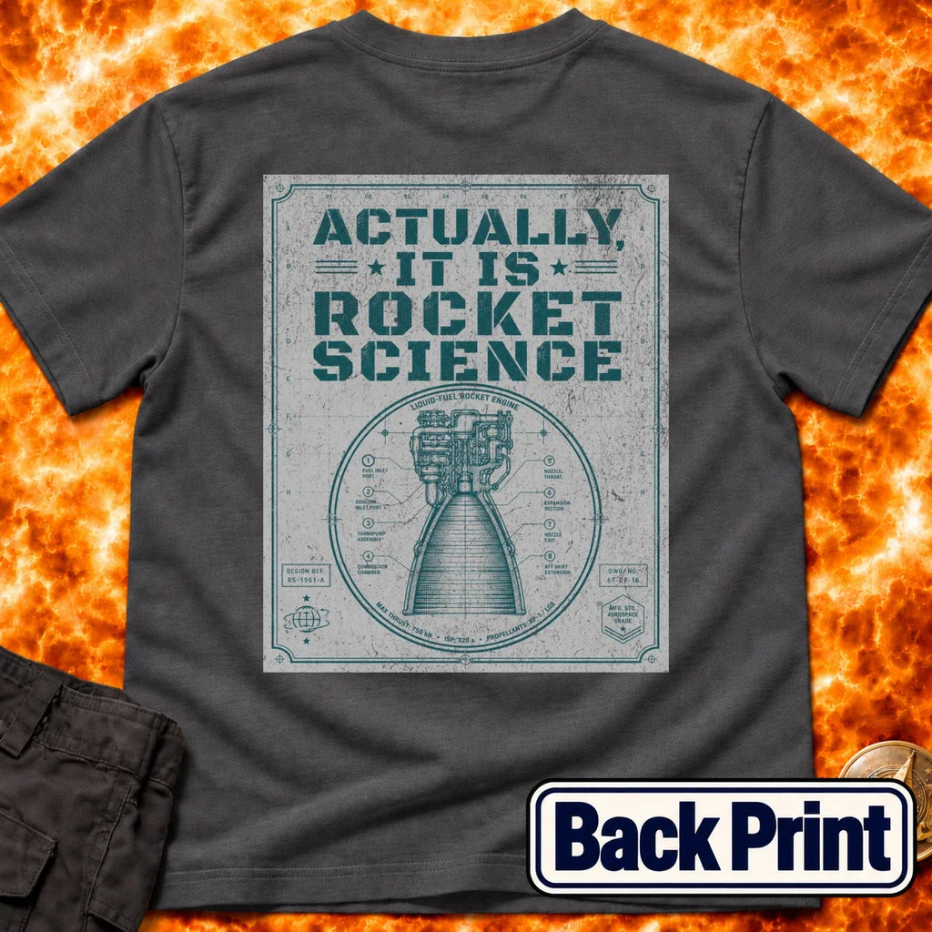 It is Rocket Science Schematic Back Print T-Shirt product image 6
