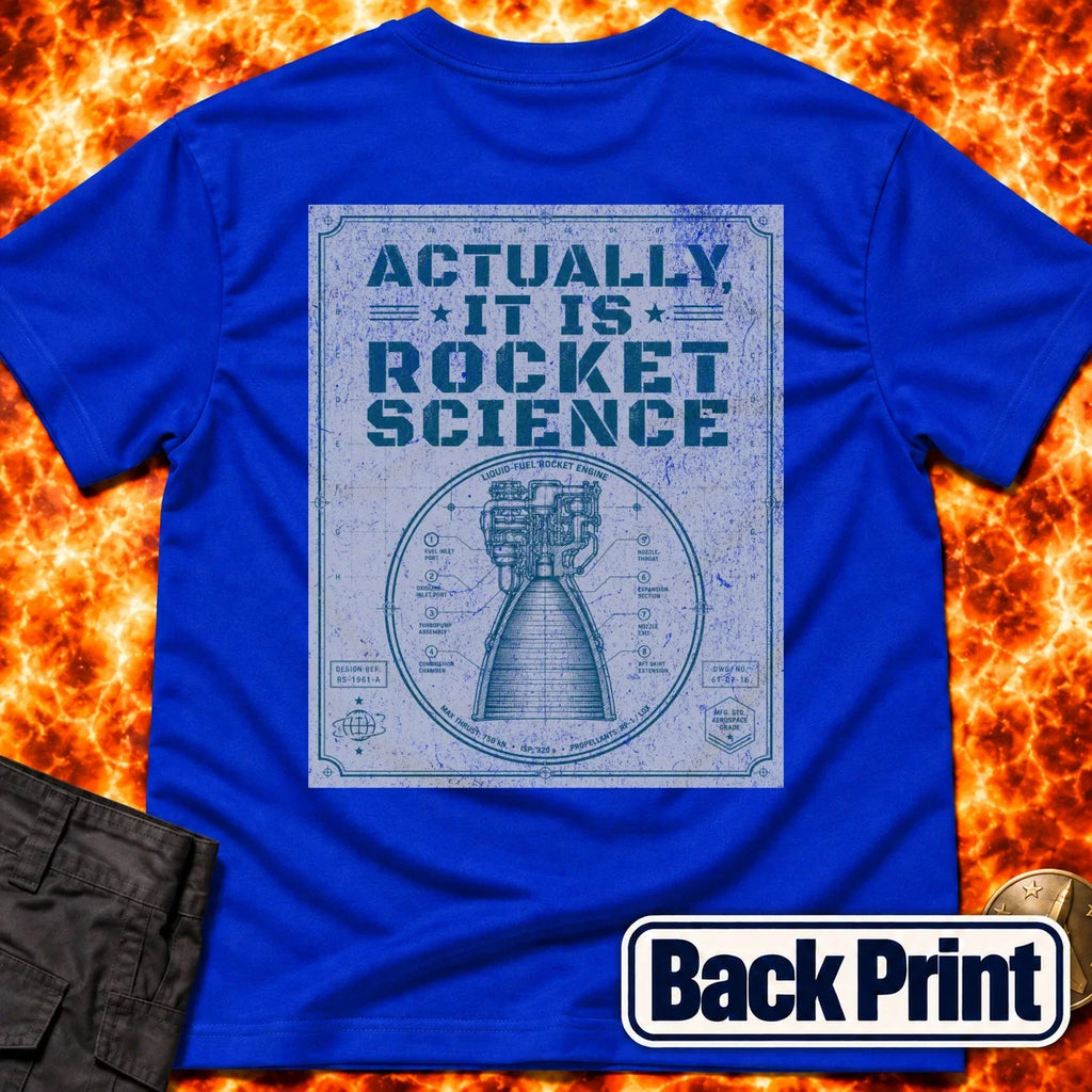 It is Rocket Science Schematic Back Print T-Shirt product image 4
