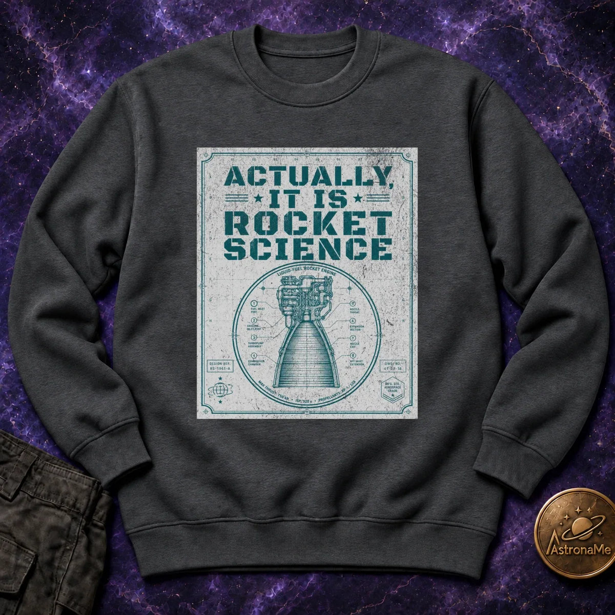It is Rocket Science Schematic Crewneck Sweatshirt product image 2