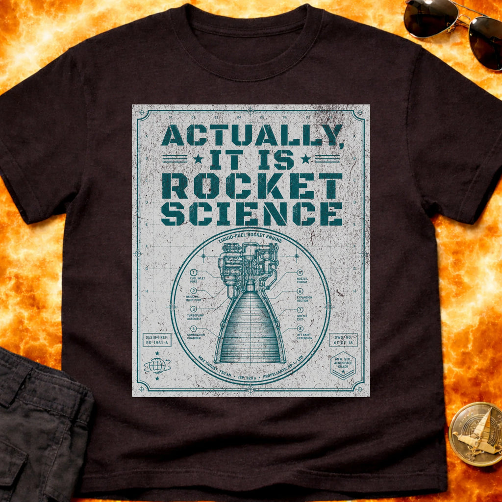 It is Rocket Science Schematic T-Shirt product image 2